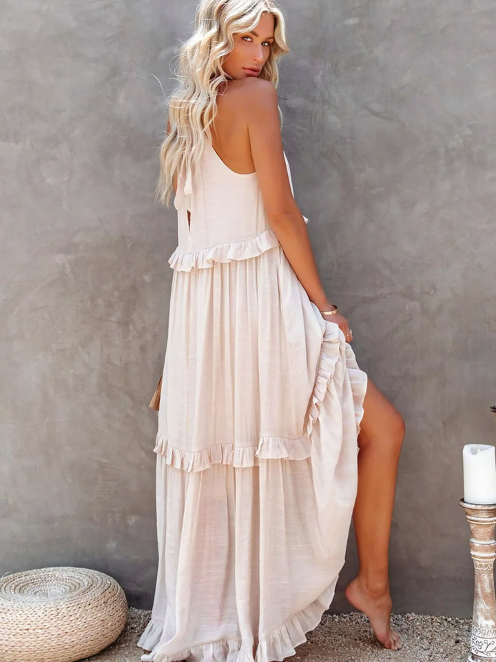 Mabel - Ruffle Breeze Maxi Dress