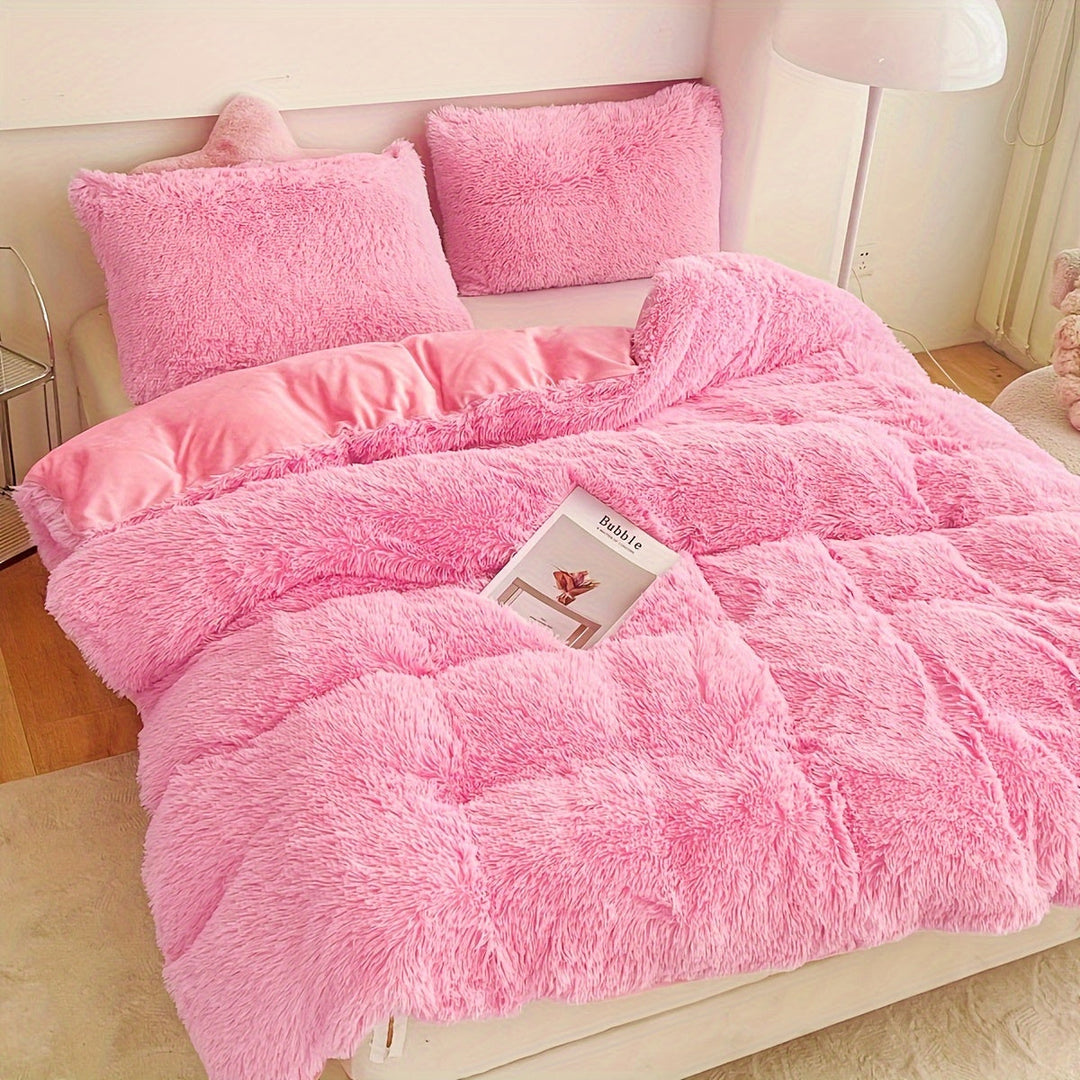 BowLift | Three-Piece Velvet Bedding Set with Velvet Finish