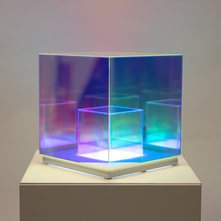 BowLift | Concentric Cube Table Lamp, Modern Lighting