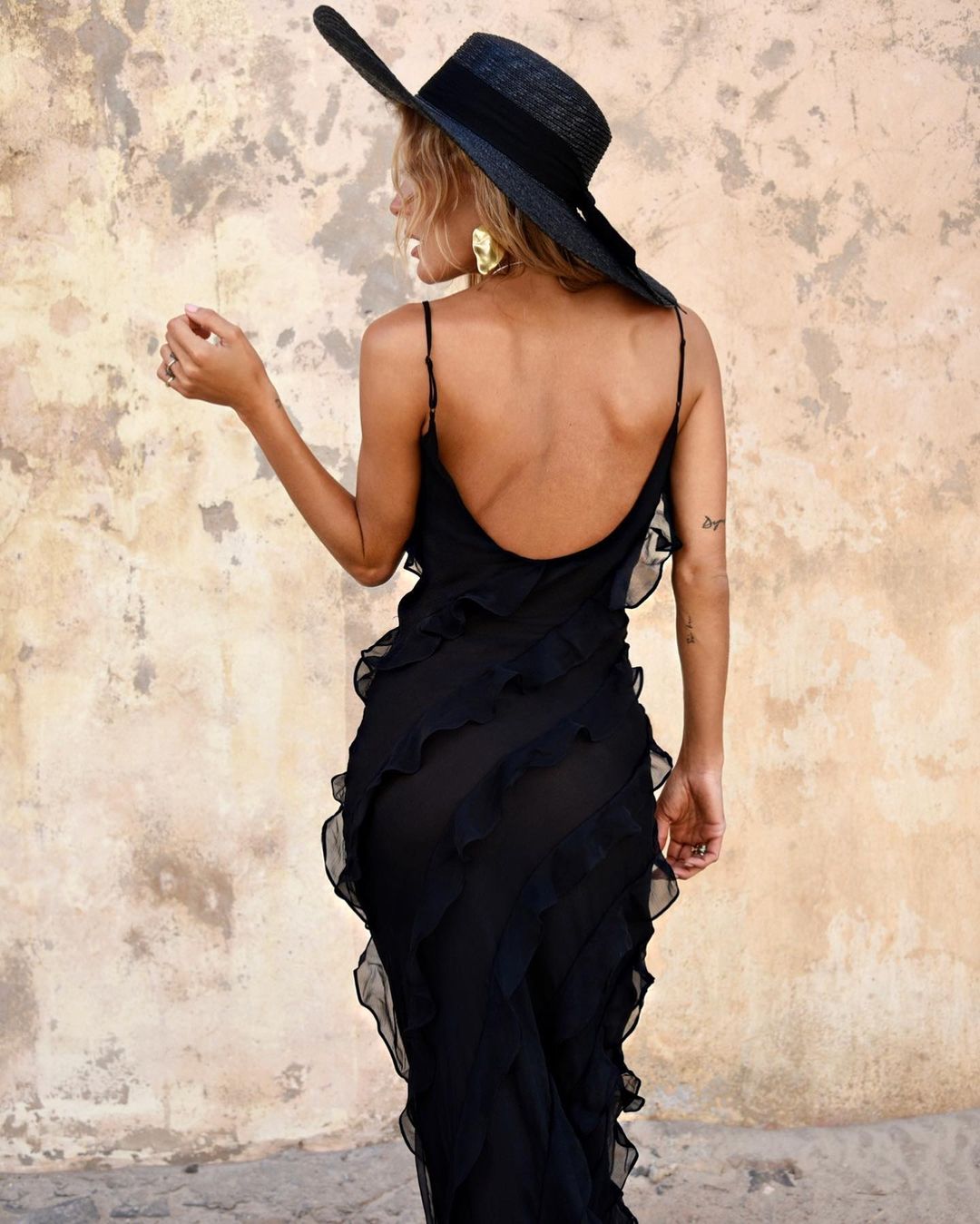 Zara - Ruffled Maxi Dress