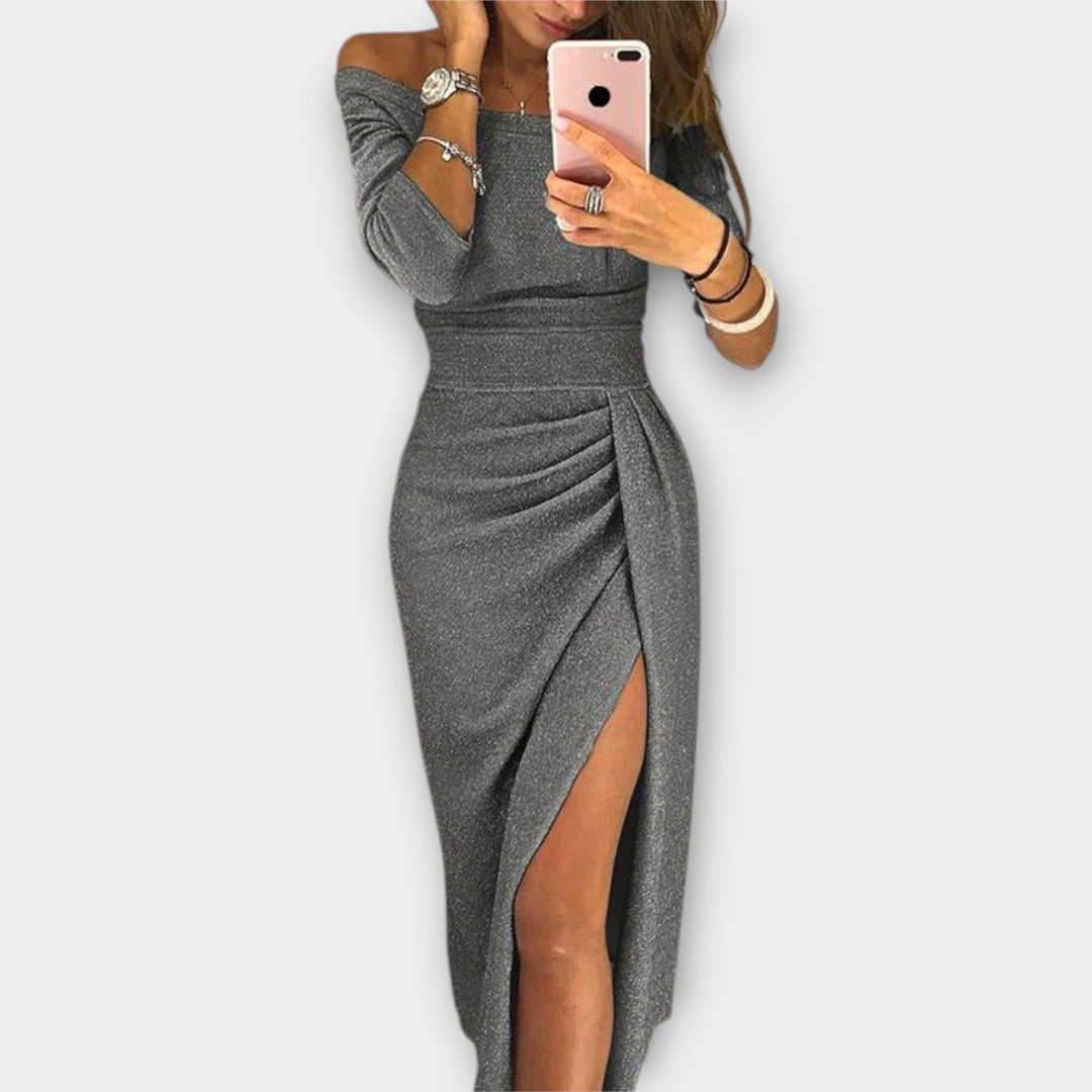 Amelia | Elegant Off-Shoulder Dress
