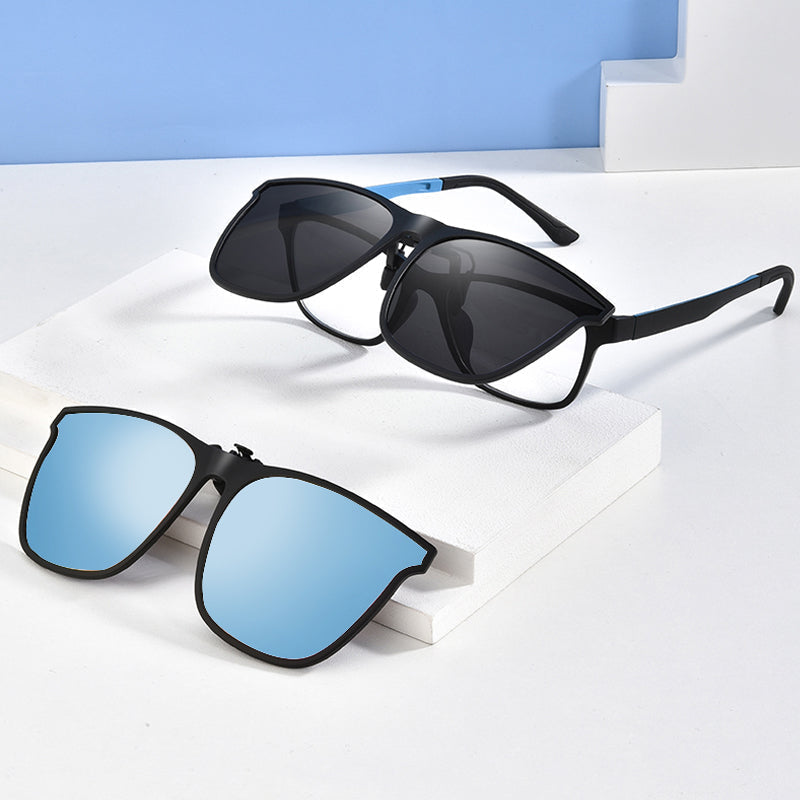 Azura | New polarized clip-on folding sunglasses