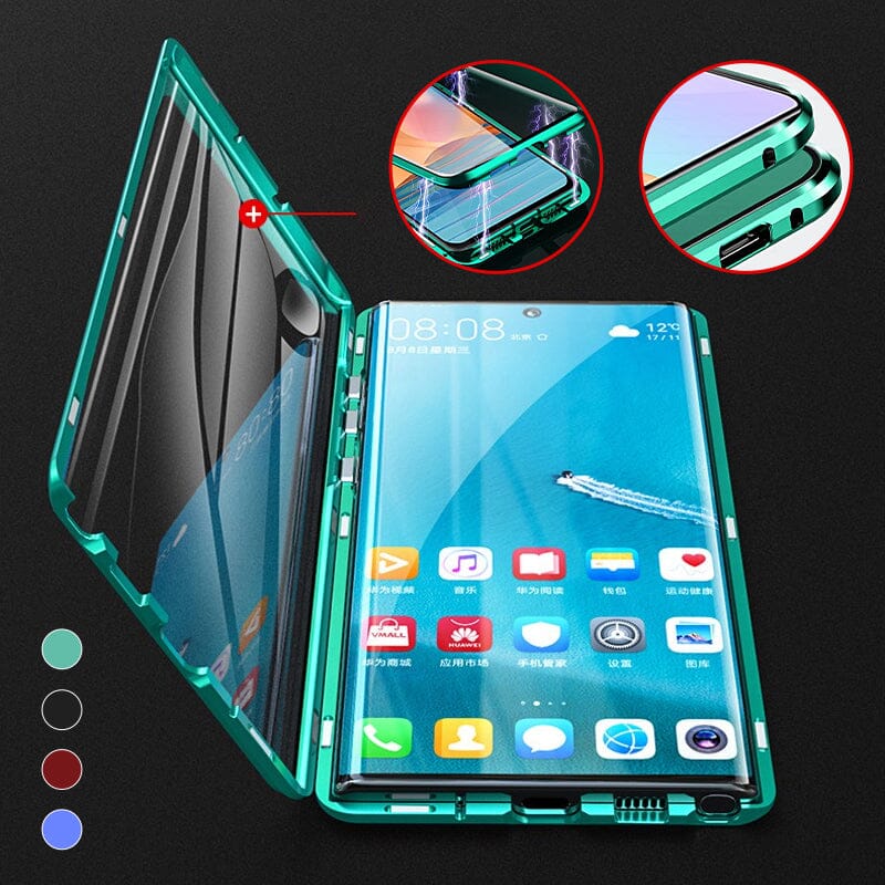 Azura | Samsung magnetic tempered glass double-sided phone case