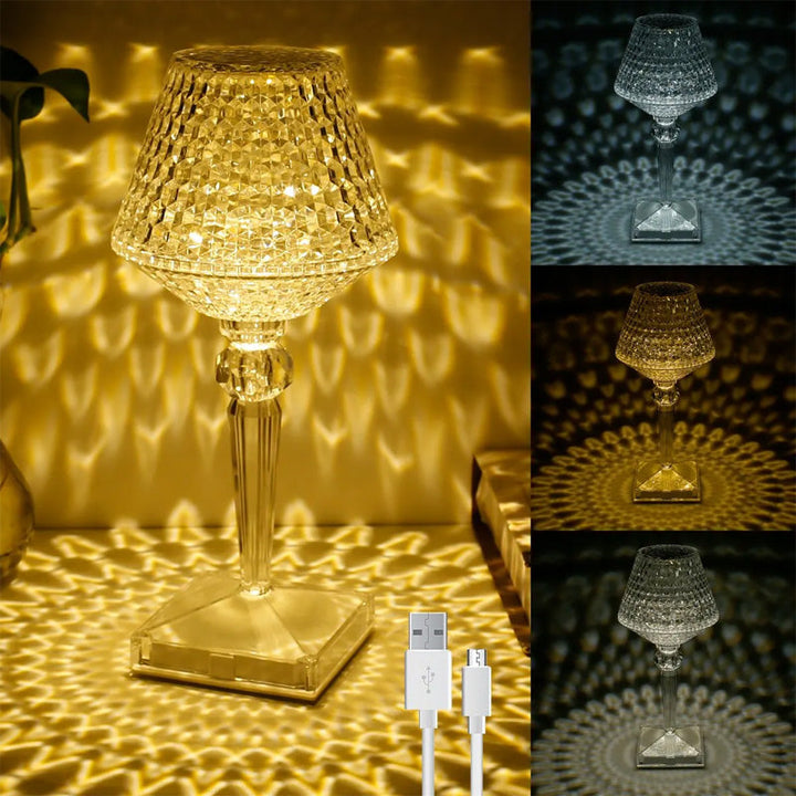 BowLift | Crystal table lamp