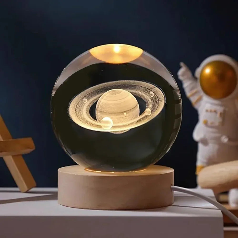 BowLift | LED Night Light with 3D Crystal Sphere
