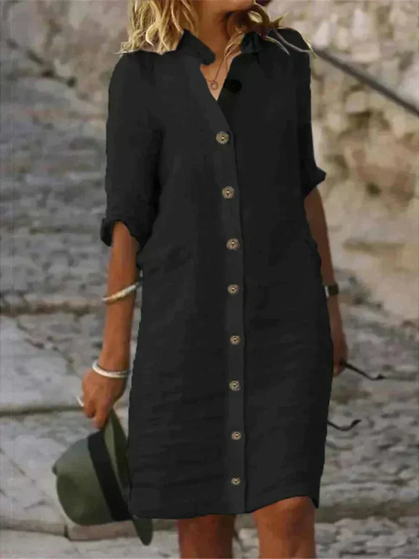 Loes -Classic Summer Midi Dress