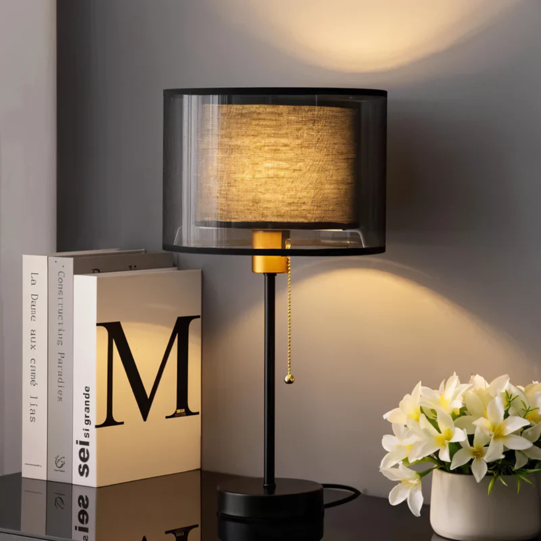 BowLift | Table Lamp with Double Fabric Shade