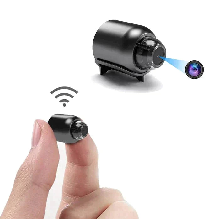 Azura | 2-Pack Mini WiFi Security Camera | 1080P HD, 140° Wide-Angle, Night Vision, Motion Detection (32GB SD Included)