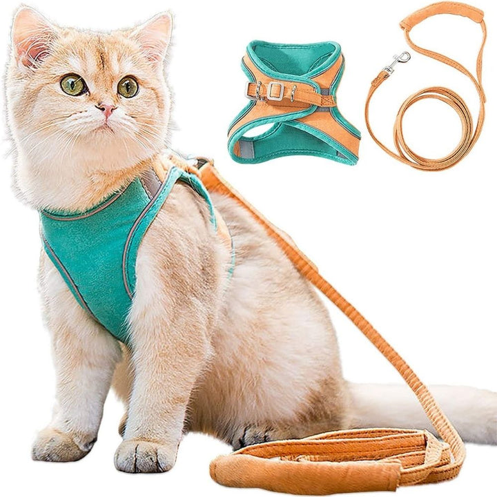 Azura | Escape-Safe Cat Harness and Leash Set – Adjustable, Comfortable, Breathable Fabric for Safe Outdoor Adventures
