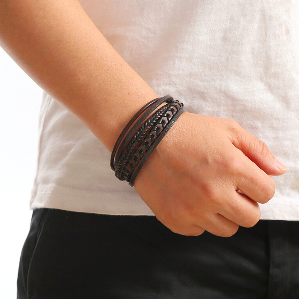 Eden™ | Leather Bracelet – Robust, Stylish & Timeless