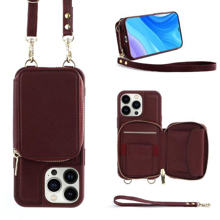 Azura | Phone case with wallet & sling, crossbody handbag