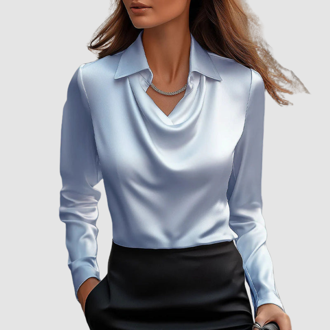 Celestine™ Elegant Satin Blouse