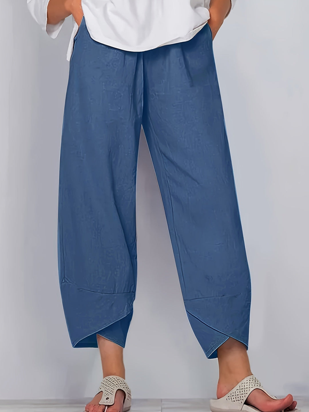 Glenda – Asymmetric Crop Pants