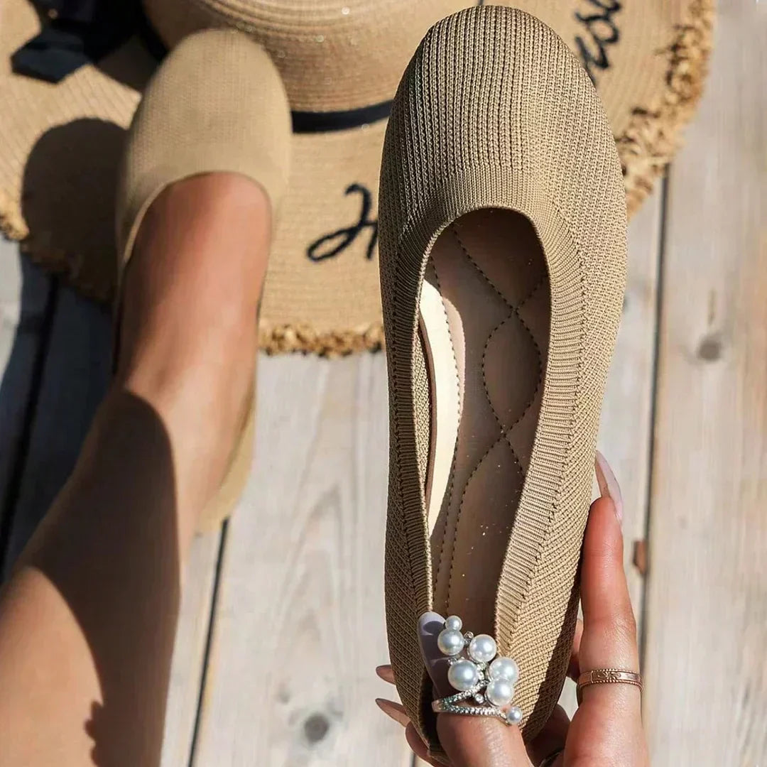 GRACE – COMFY KNIT BALLET FLATS