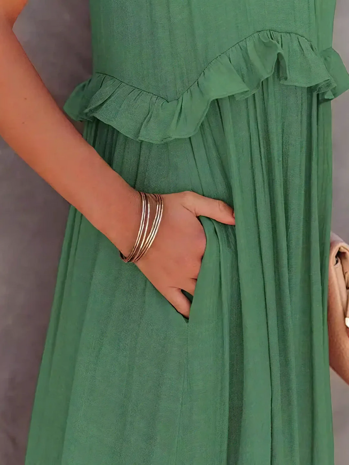 Mabel | Ruffle Breeze Maxi Dress