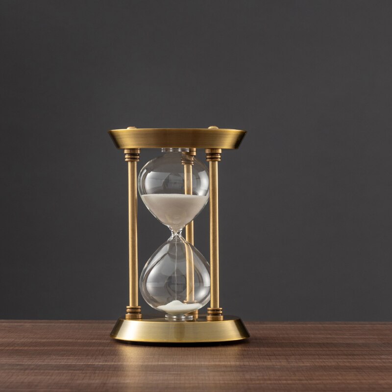 BowLift | 3/5/10 Minutes Retro Metal Craft Hourglass Pendulum Home Office Desktop Arrangement Ornament Sand Timer Sand Glass Decoration