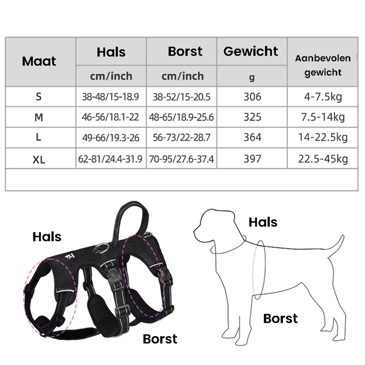 Azura | Reflective Anti-Pull Dog Harness - Gripguard