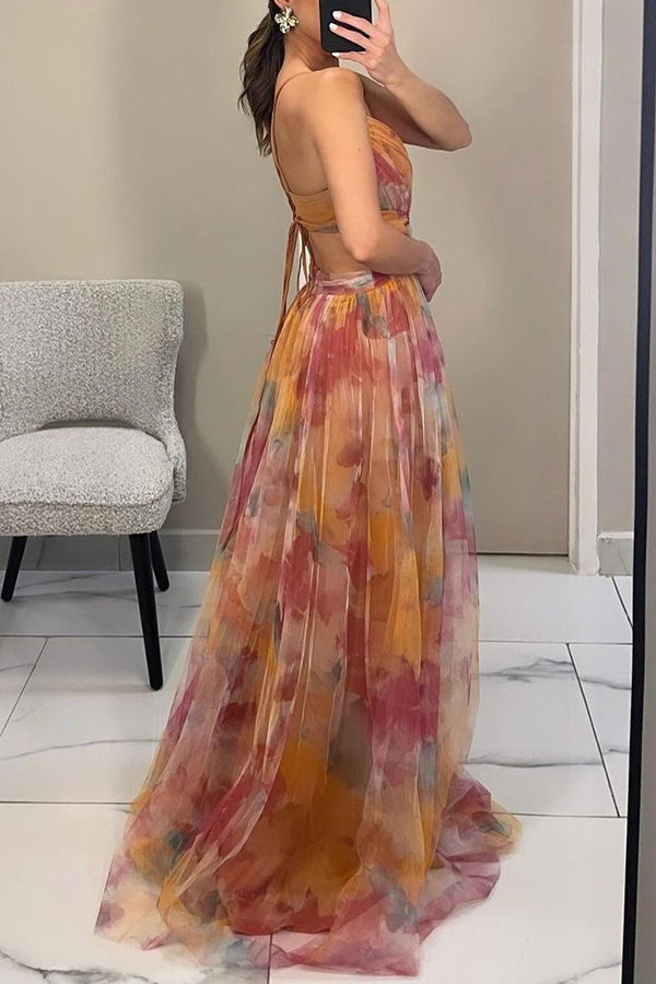 Eva | Long floral dress that enhances