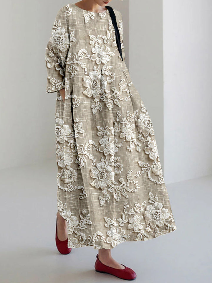 Anovia™ - Graceful Printed Dress