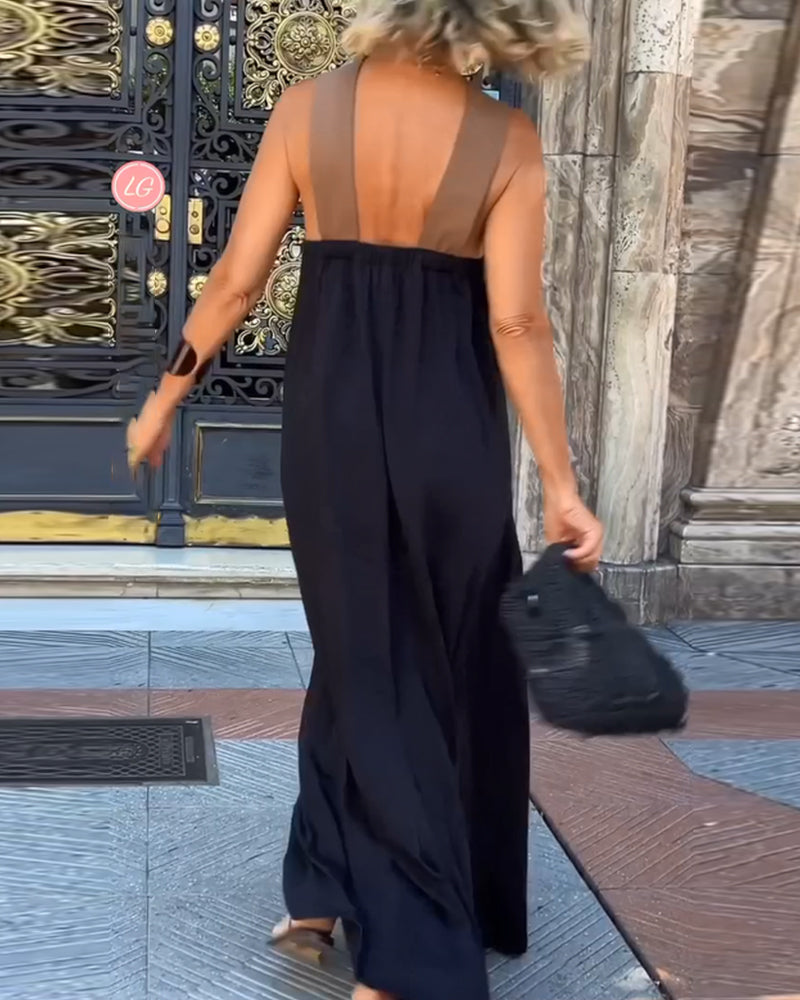 JILLIAN - CROSSOVER LONG DRESS