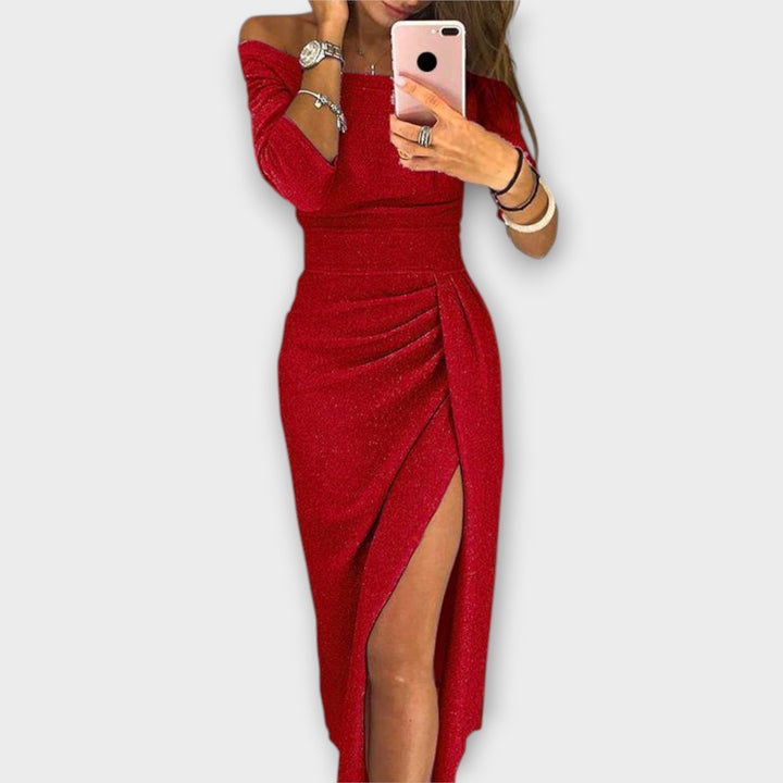 Amelia | Elegant Off-Shoulder Dress