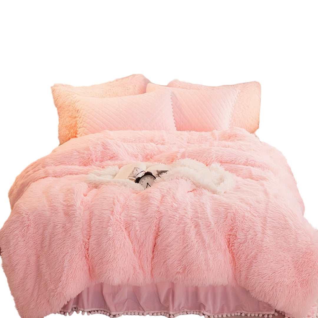 BowLift | Three-Piece Velvet Bedding Set with Velvet Finish