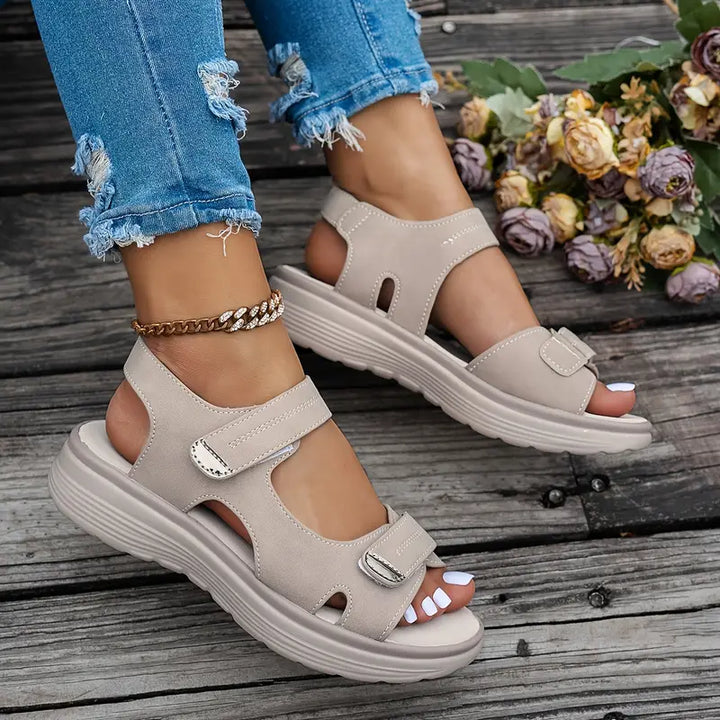 Alia™ | Comfortable Wedge Sandals with Ankle Strap