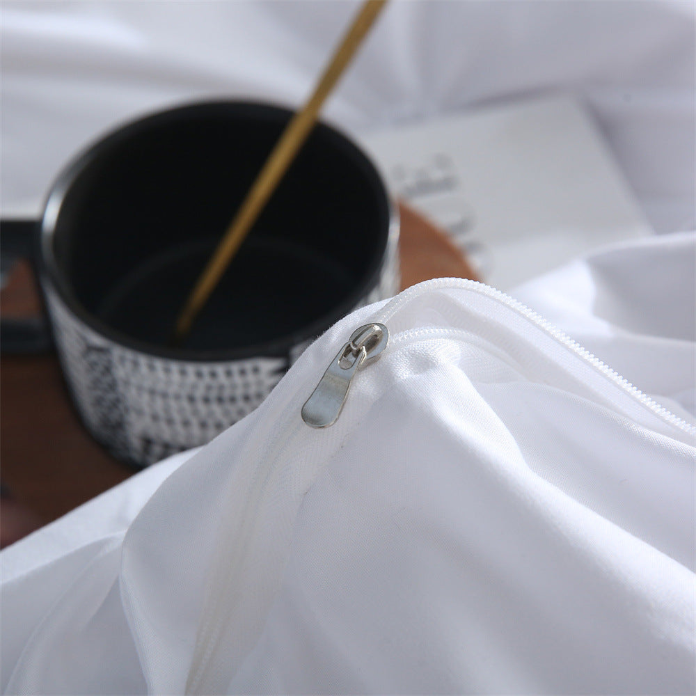 BowLift 丨 Embroidered Craft Three-piece Bedding Set (Pillowcase & Quilt Cover)