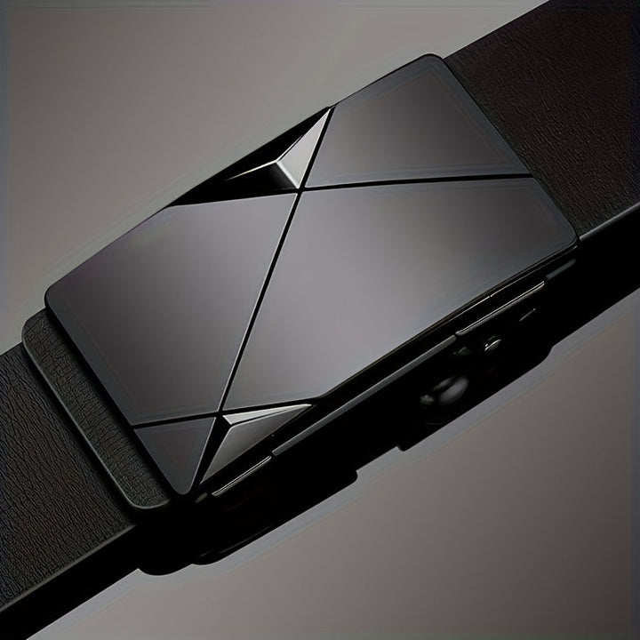 Azura | Men’s Genuine Leather Belt with Automatic Buckle – Classic Adjustable Cowhide Waist Belt
