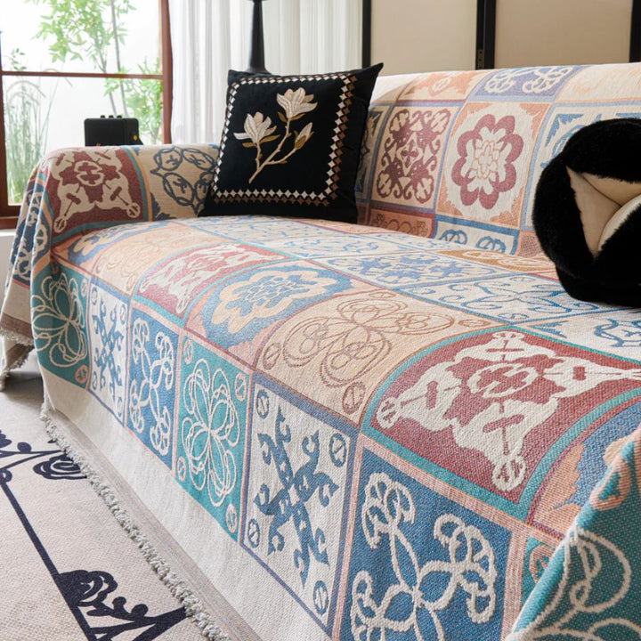 BowLift | Vintage Mosaic Sofa Cover