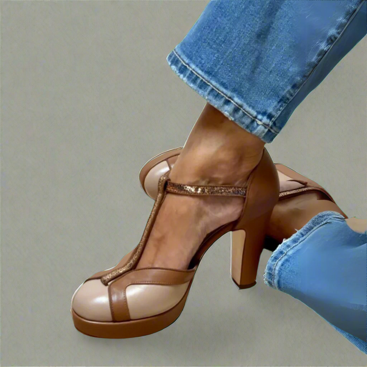 Criselmara | Elegant Comfort Sandals with Heel