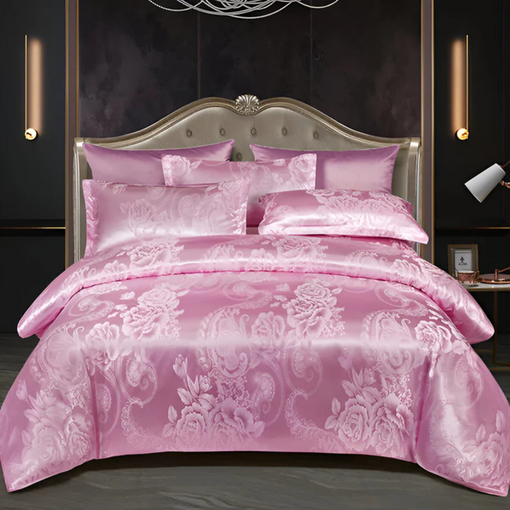 BowLift | Lovely Satin Duvet Cover with Floral Print