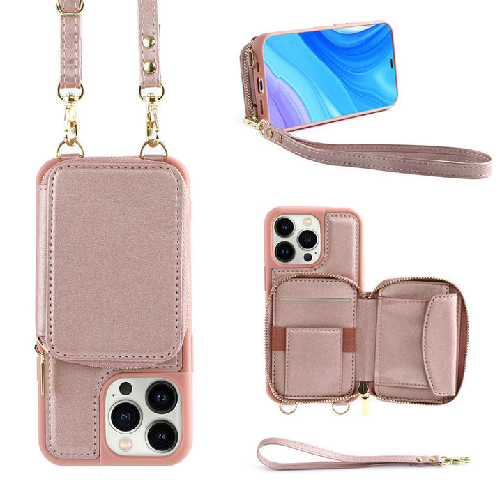 Azura | Phone case with wallet & sling, crossbody handbag