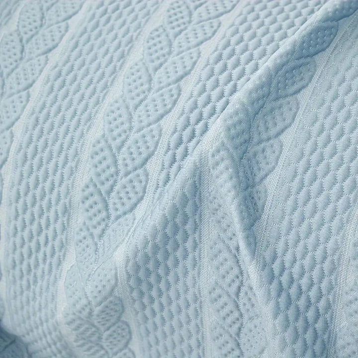 BowLift | Tranquil Plush Leaf Sofa Cover