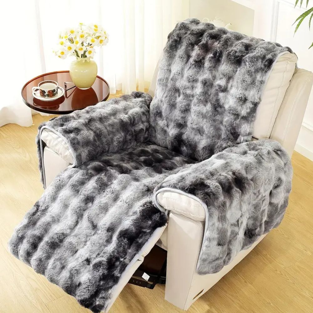 BowLift | Velvet Plush Recliner Sofa Cover