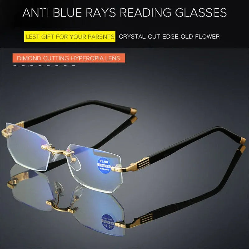 Azura | Progressive reading glasses with high hardness and anti-blue light filter for distance and near viewing