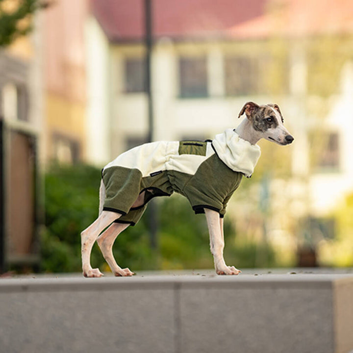 Azura | Full Protection Polar Fleece Dog Overall with Removable Collar