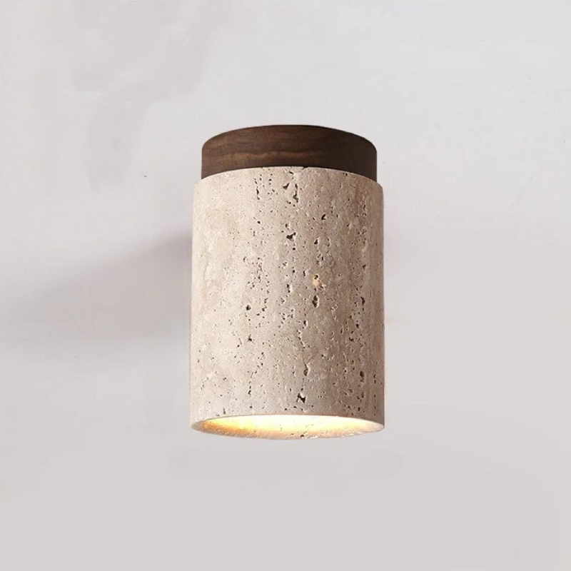 BowLift | LysSten – Built-in travertine chandelier for hallways and staircases