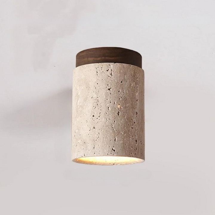 BowLift | LysSten – Built-in travertine chandelier for hallways and staircases