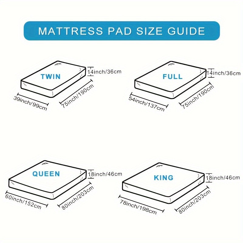 Ultimate Cooling Mattress Pad – Premium Quilted Pillow Top, Luxuriously Fluffy and Ultra-Breathable with Secure 14-18 Deep Pocket Cover – Enhanced Sleep Comfort, 1pc | Azura