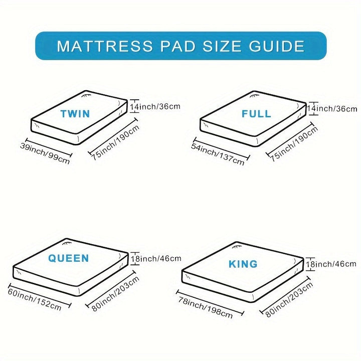 Ultimate Cooling Mattress Pad – Premium Quilted Pillow Top, Luxuriously Fluffy and Ultra-Breathable with Secure 14-18 Deep Pocket Cover – Enhanced Sleep Comfort, 1pc | Azura
