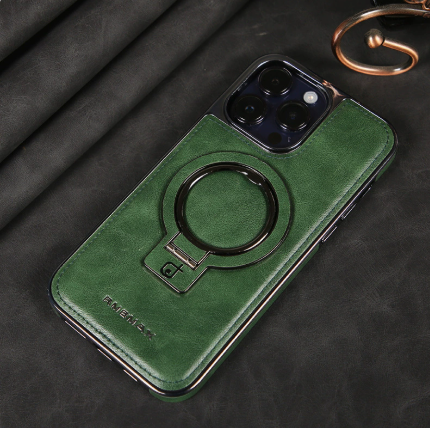 Azura | Luxury Leather Invisible Stand iPhone Case