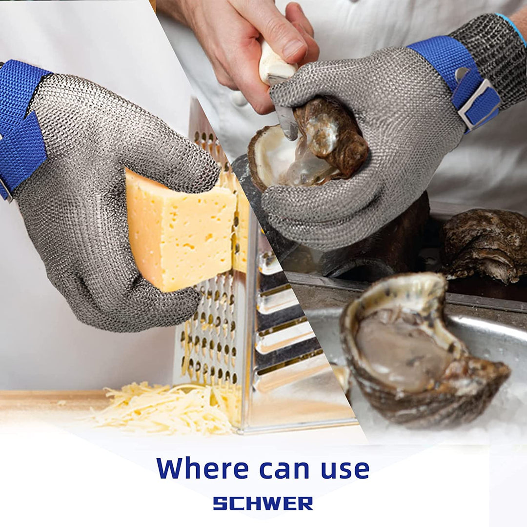 Azura | Food grade stainless steel mesh metal glove
