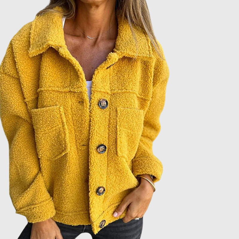LIA – COZY BUTTON-UP TEDDY JACKET