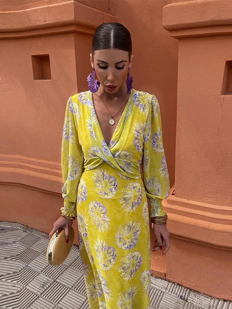 Alondra - Vibrant Wrap Dress