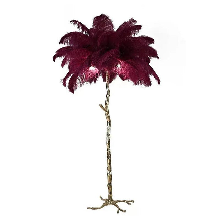 BowLift | LuxeOstral - Nordic Ostrich Feather Floor Lamp