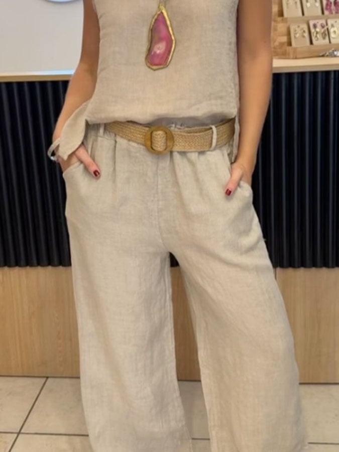 Audrey – Airy Sleeveless Summer Jumpsuit