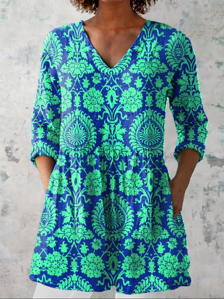 Beatrix | Long V-Neck Shirt