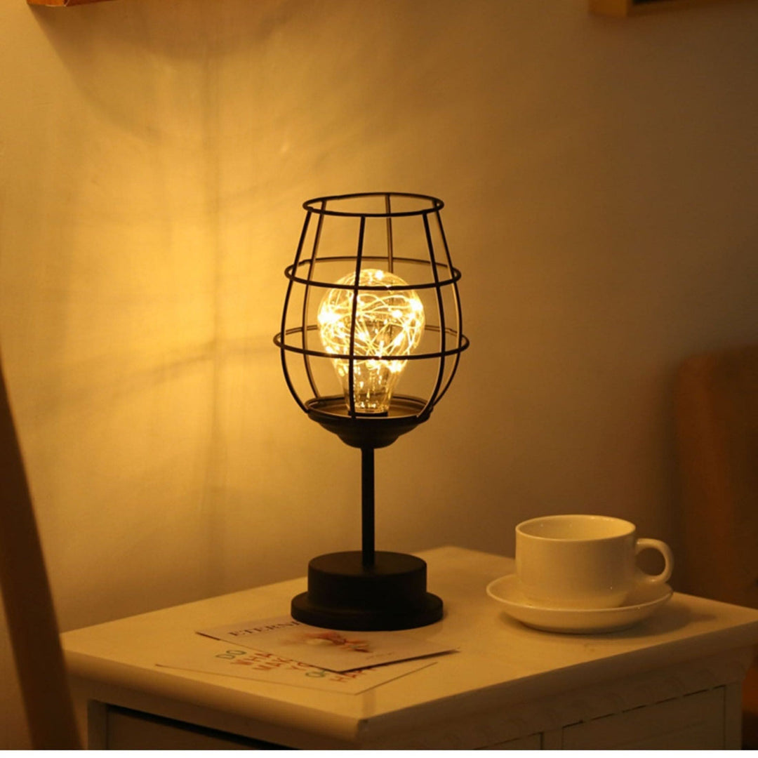 BowLift | Modern Black Table Lamp with Fabric Shade 45cm