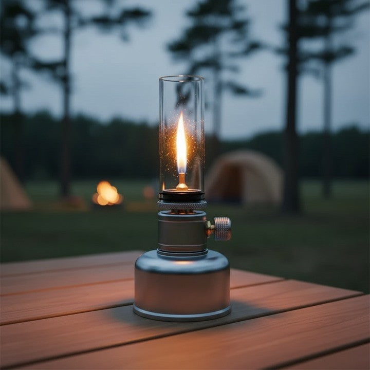 BowLift | Mini Gas Flame Torch Table Lamp